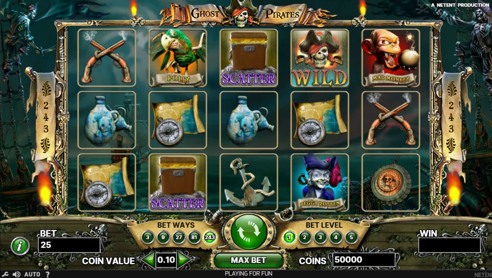 Ghost Pirates - NetEnt